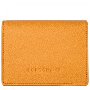 Apricot Longchamp Le Foulonné Women's Wallet | 8256-FLCUO