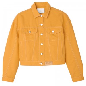 Apricot Longchamp Women's Jackets | 4908-KNIHV