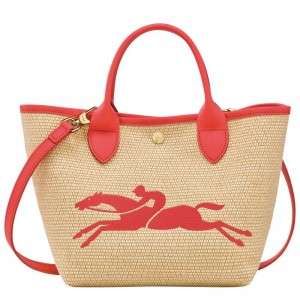 Beige Longchamp Le Panier Pliage S Women's Handbag | 6412-PAEKR