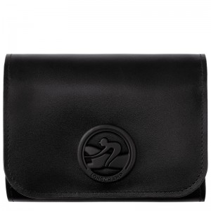 Black Longchamp Box-Trot Women's Wallet | 2304-DNOLR