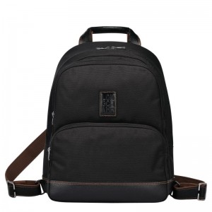 Black Longchamp Boxford Men's Backpacks | 6835-RVWMP