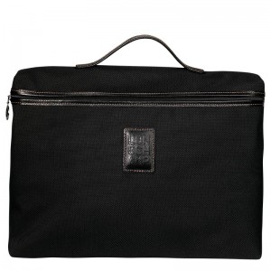 Black Longchamp Boxford S Men's Briefcase | 0476-ISCUX
