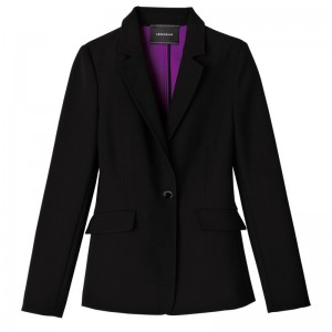 Black Longchamp Women's Jackets | 8923-RMCXZ