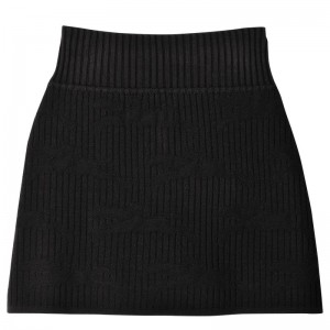 Black Longchamp Women's Skirts | 0528-DUJYG