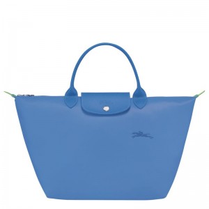 Blue Longchamp Le Pliage Green M Women's Handbag | 9572-ACYTP