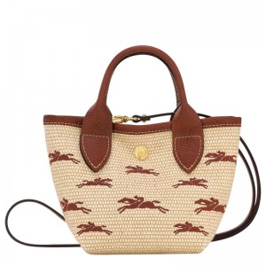 Brown Longchamp Le Panier Pliage XS Women's Handbag | 7246-VGASK