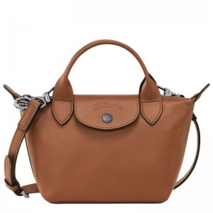 Brown Longchamp Le Pliage Xtra XS Women's Handbag | 7586-XYEDT