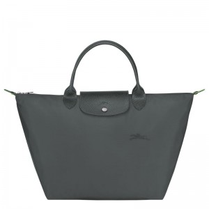 Deep Grey Longchamp Le Pliage Green M Women's Handbag | 4752-XDJKC