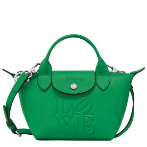 Green Longchamp x Robert Indiana XS Women's Handbag | 1958-KBOMI