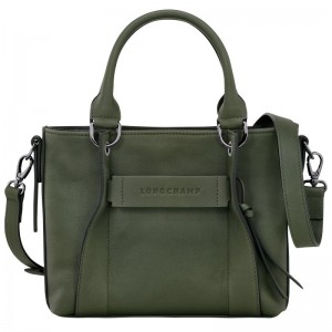 Khaki Longchamp 3D S Women's Handbag | 4297-PLDRE
