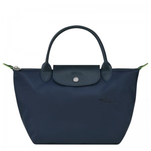 Navy Longchamp Le Pliage Green S Women's Handbag | 0943-DALQW