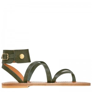 Olive Longchamp x K.Jacques Sandals Women's Sandals | 4865-PVLAB