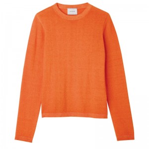 Orange Longchamp Women's Sweaters | 9207-WSCTU