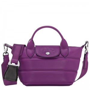 Purple Longchamp Le Pliage Xtra XS Women's Handbag | 0186-TDWNF