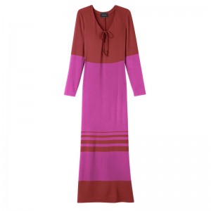 Purple Longchamp Long Women's Dress | 4926-NLAOV