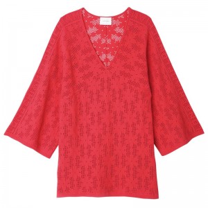Red Longchamp Women's Dress | 0619-DRNXA