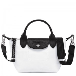 White Longchamp Le Pliage Energy XS Women's Handbag | 0521-FVRWS