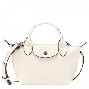 White Longchamp Le Pliage Xtra XS Women's Handbag | 1674-RGASM