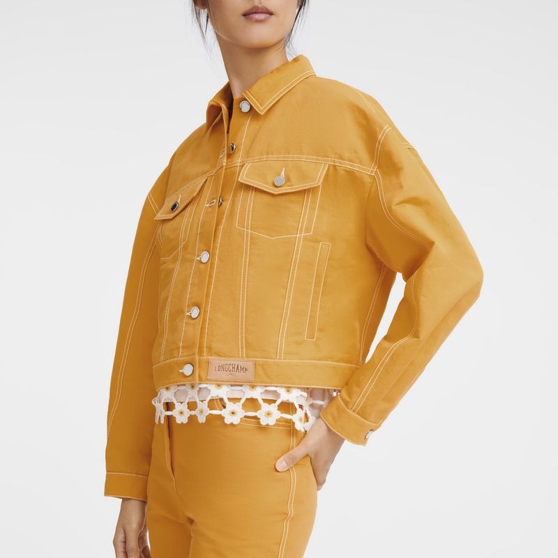 Apricot Longchamp Women's Jackets | 4908-KNIHV