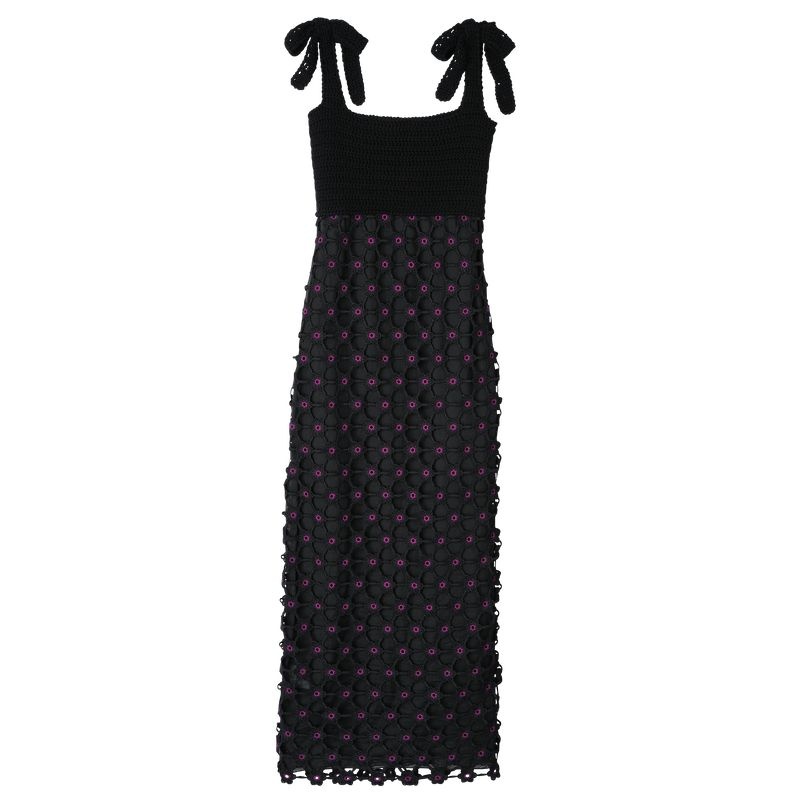 Black Longchamp Dress Women\'s Dress | 5190-VBUFL