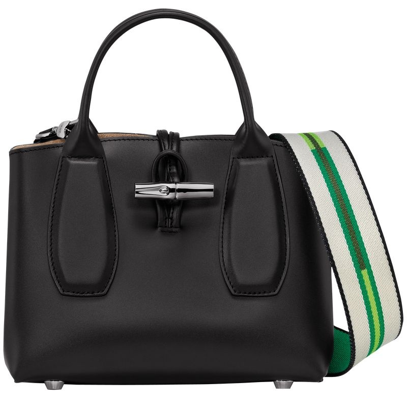 Black Longchamp Roseau S Women\'s Handbag | 4186-UFGSK