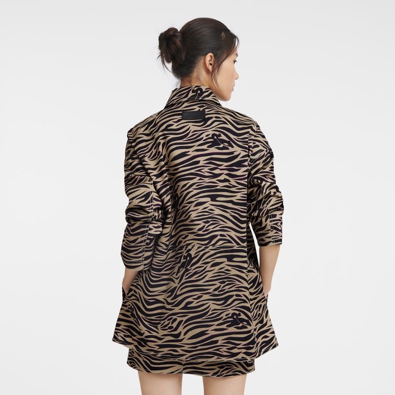 Black Longchamp Women's Coats | 4278-KTQWO