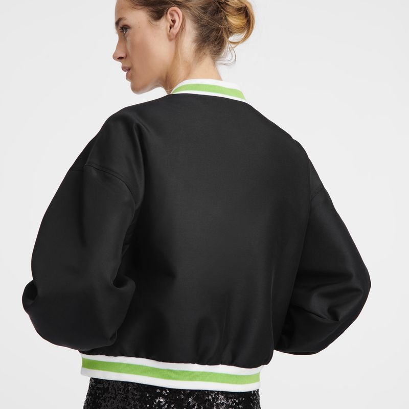 Black Longchamp Women's Jackets | 4913-KHZUW