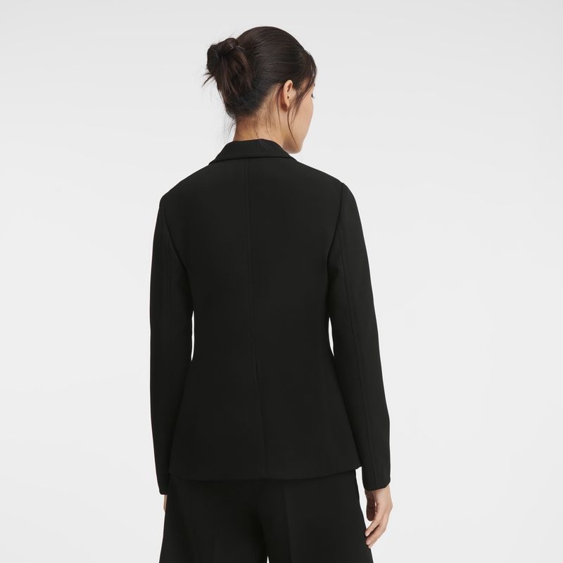 Black Longchamp Women's Jackets | 8923-RMCXZ