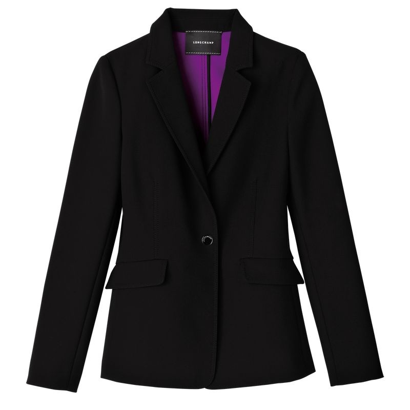 Black Longchamp Women\'s Jackets | 8923-RMCXZ