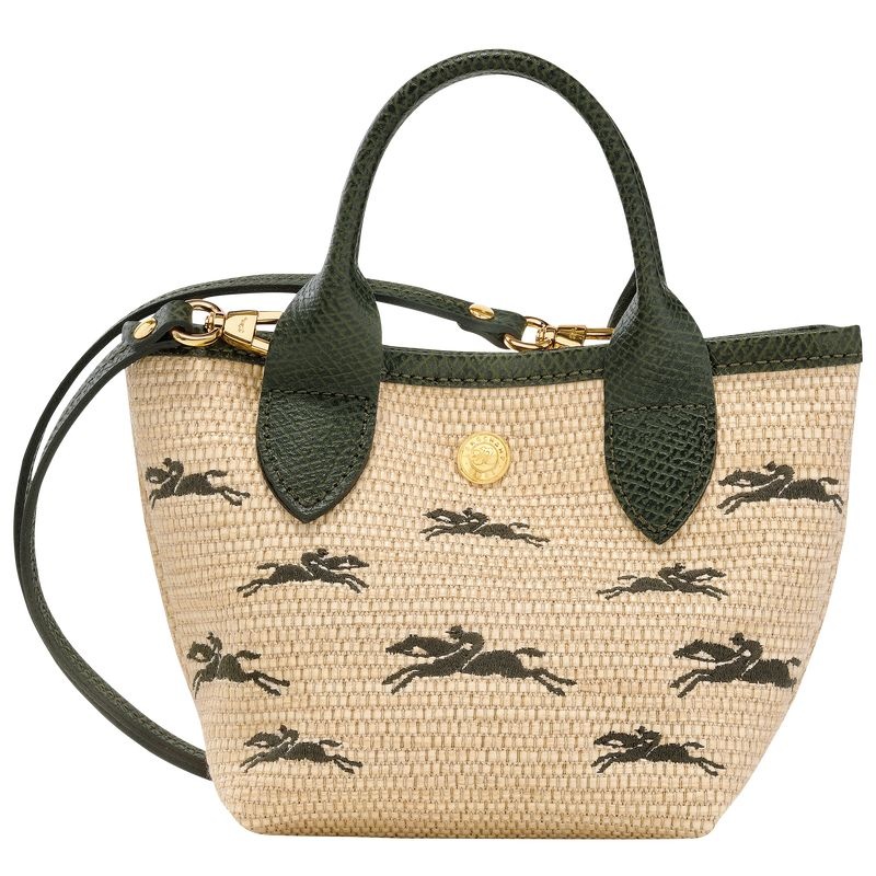 Khaki Longchamp Le Panier Pliage XS Women's Handbag | 3965-OCKJT