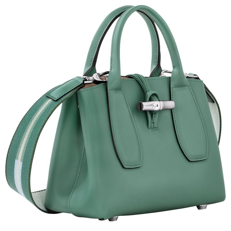 Olive Longchamp Roseau S Women's Handbag | 3967-KEPQR