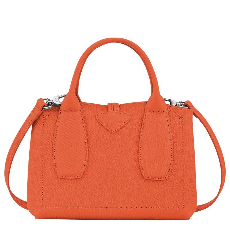 Orange Longchamp Roseau S Women's Handbag | 3426-DLYKG