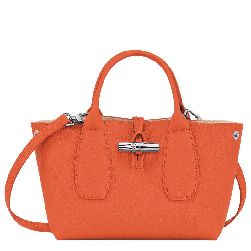 Orange Longchamp Roseau S Women's Handbag | 3426-DLYKG