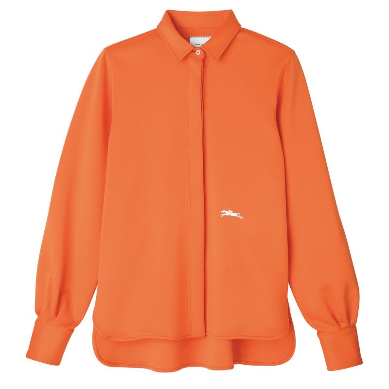 Orange Longchamp Women\'s Shirts | 0832-XIMLN