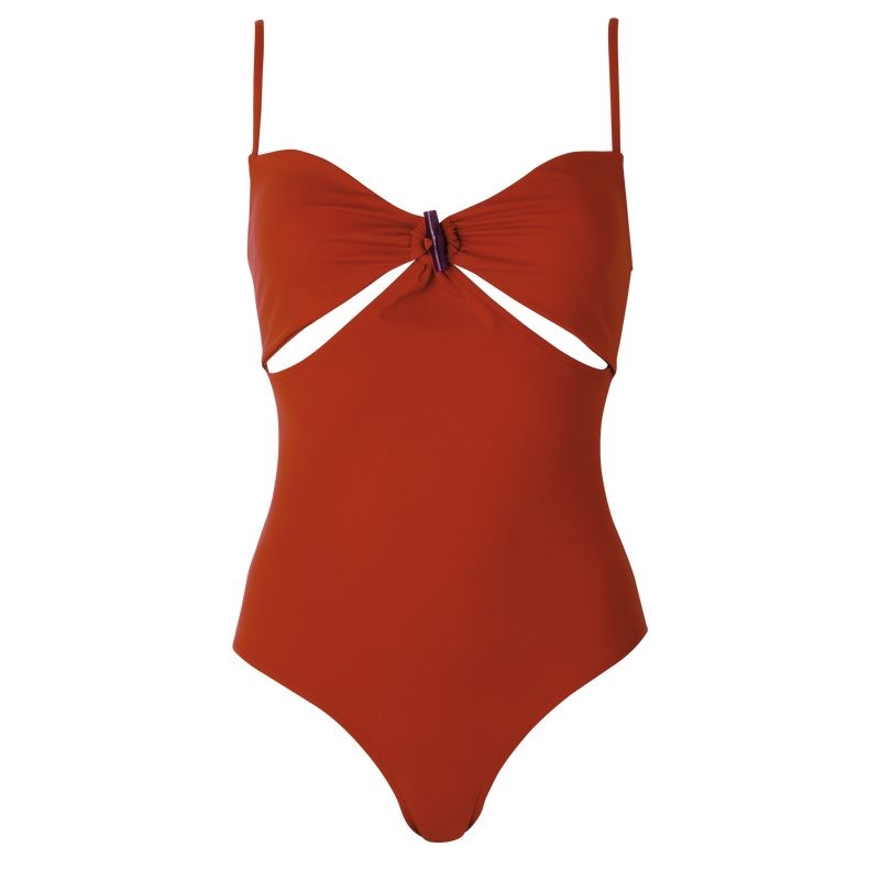 Orange Longchamp Women\'s Swimsuits | 3728-YEKHQ