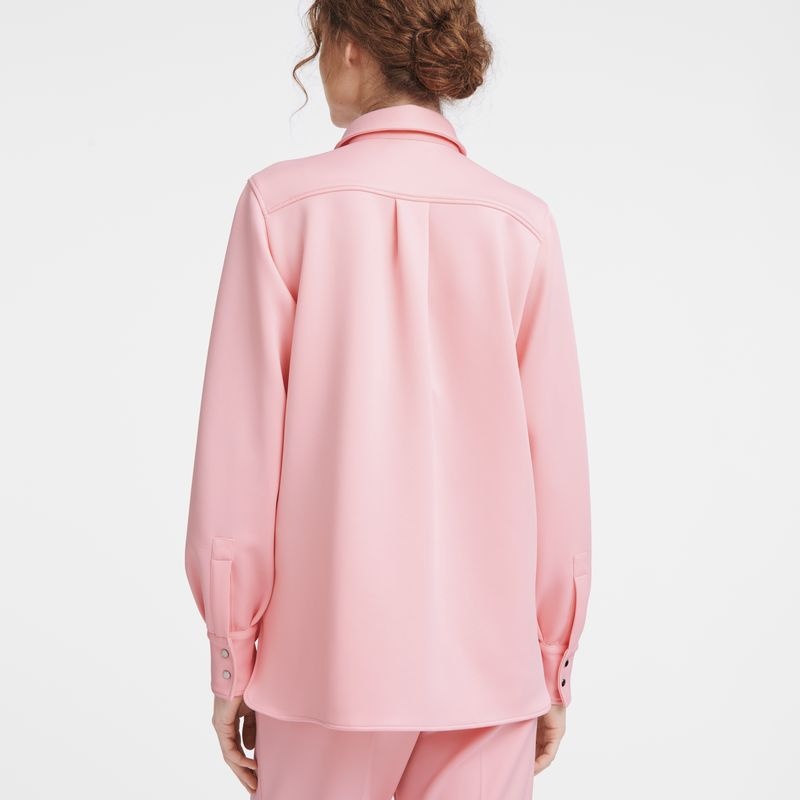 Pink Longchamp Women's Shirts | 9187-SEUZO