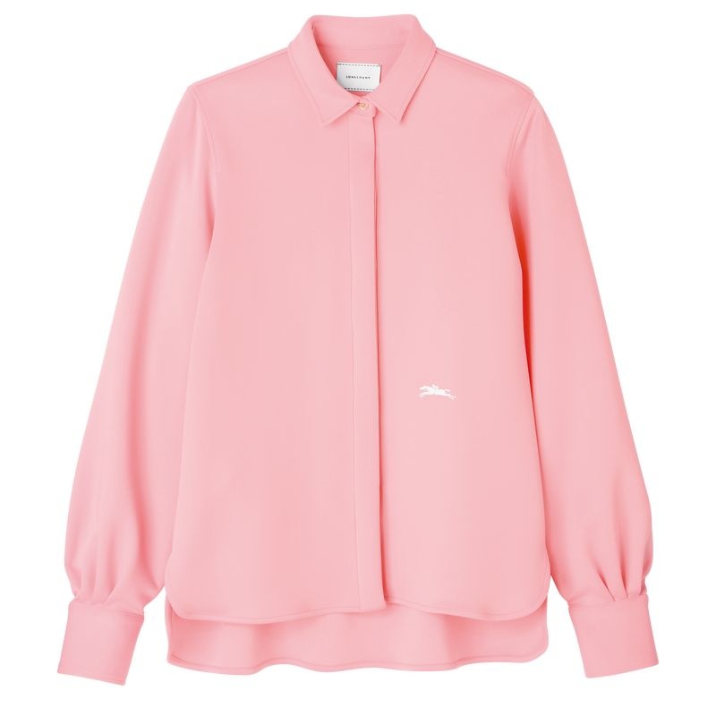 Pink Longchamp Women\'s Shirts | 9187-SEUZO