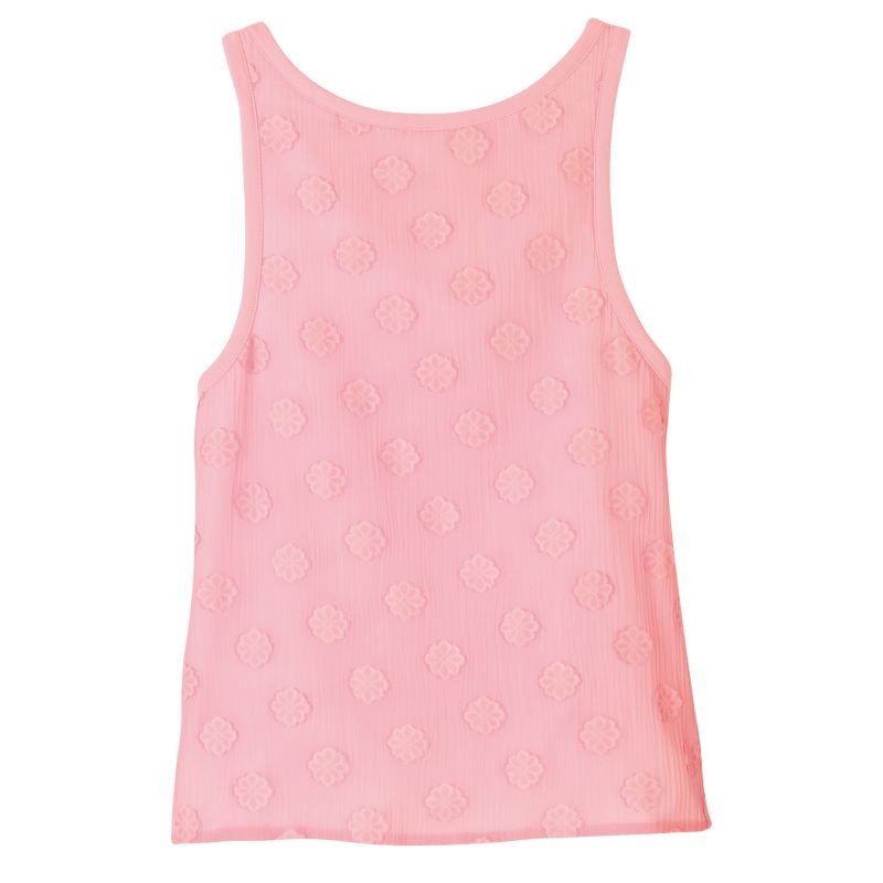Pink Longchamp Women\'s Tops | 5642-OIRQT