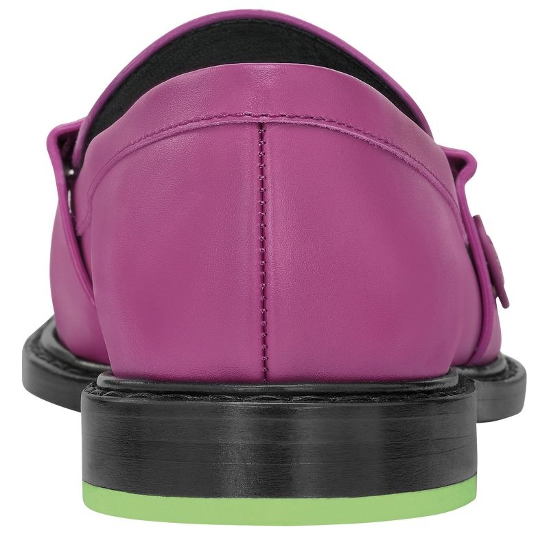 Purple Longchamp Box-Trot Women's Loafers | 2608-XNSAW