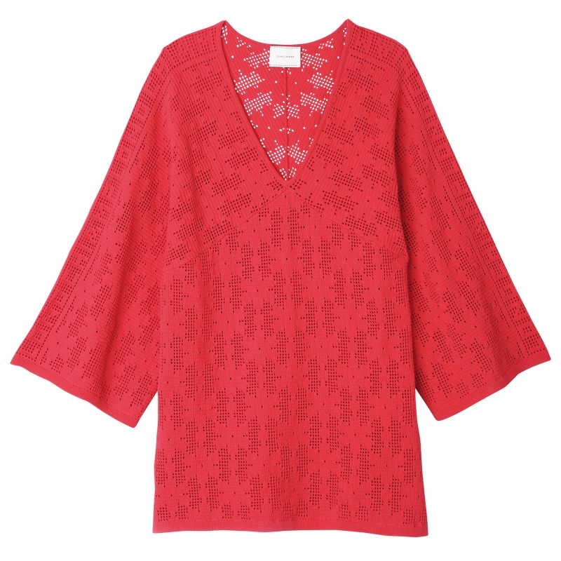 Red Longchamp  Women\'s Dress | 0619-DRNXA