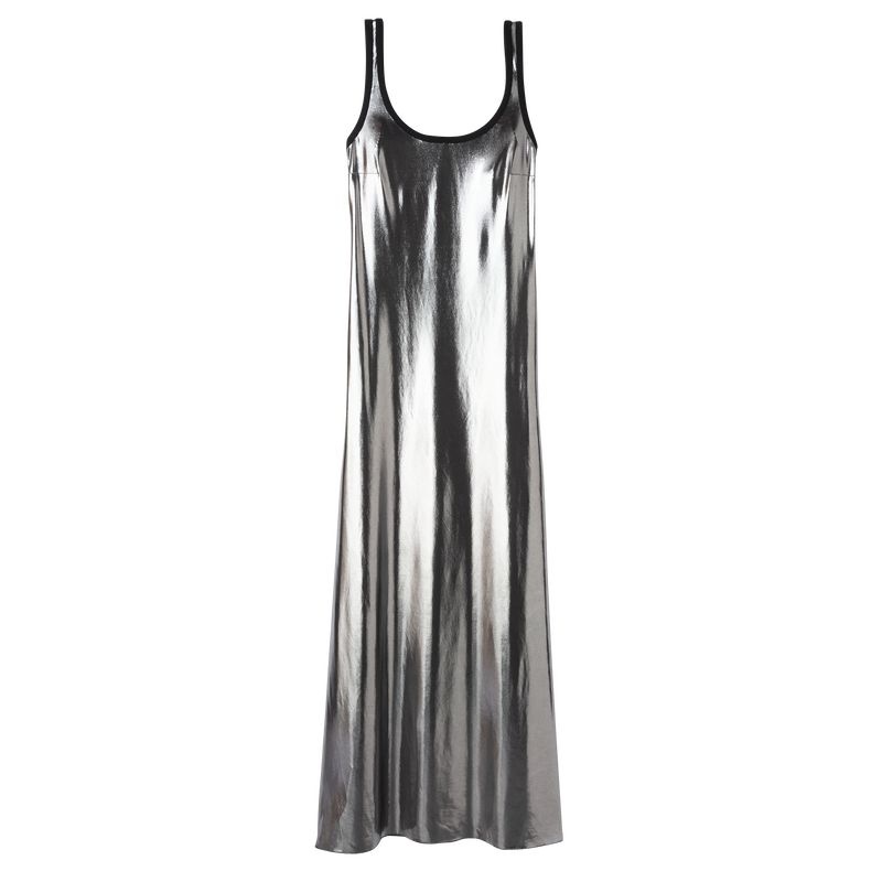 Silver Longchamp Long Women\'s Dress | 6593-UNBSV