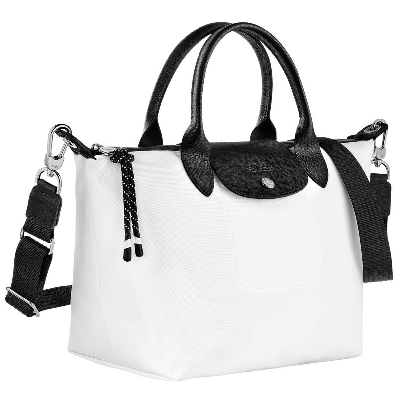 White Longchamp Le Pliage Energy S Women's Handbag | 9521-SVBLM