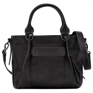 Black Longchamp 3D S Women's Handbag | 1508-ZCEDL