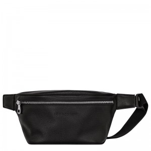 Black Longchamp Le Foulonné M Men's Belt Bags | 4813-ZAXFS