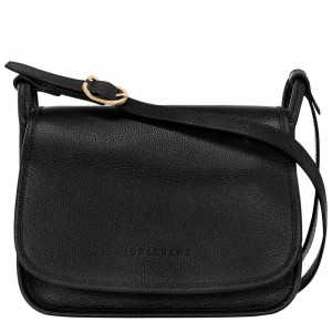 Black Longchamp Le Foulonné M Women's Crossbody Bags | 0594-QZDBU