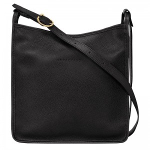 Black Longchamp Le Foulonné M Women's Crossbody Bags | 6289-TNHLQ
