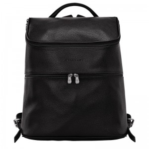 Black Longchamp Le Foulonné Men's Backpacks | 9543-ATSFV