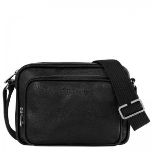 Black Longchamp Le Foulonné S Men's Crossbody Bags | 5412-EAFBJ