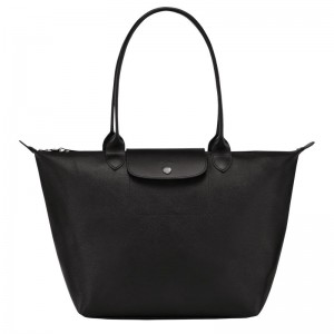 Black Longchamp Le Pliage City L Women's Tote Bags | 0957-CNEHZ
