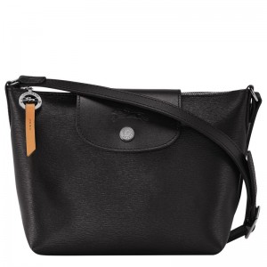 Black Longchamp Le Pliage City XS Women's Crossbody Bags | 9261-UDNHS